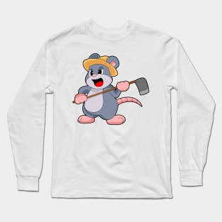 Mouse Farmer Rake Long Sleeve T-Shirt